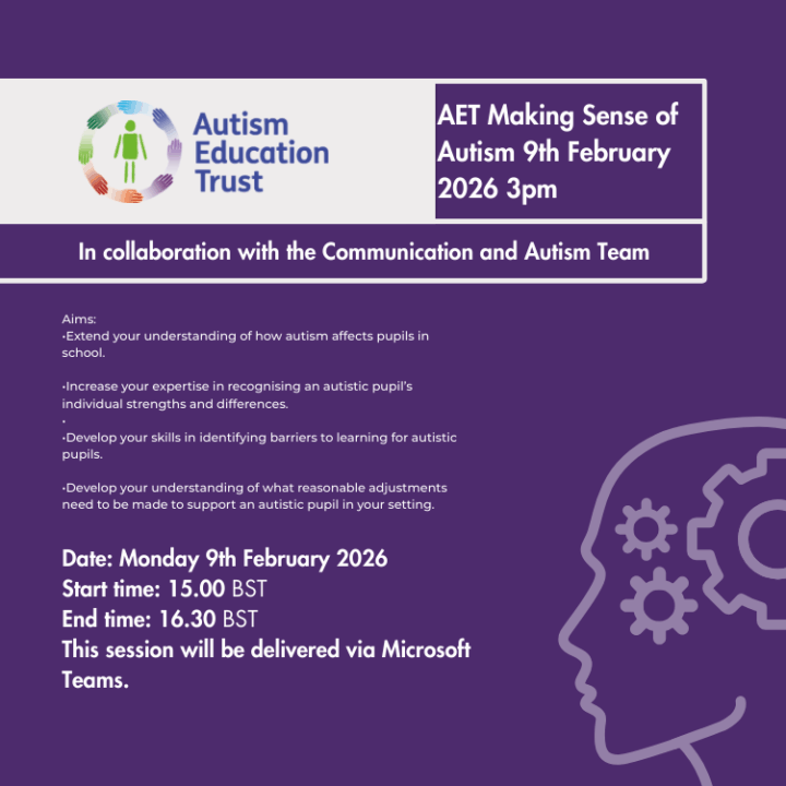 AET Open Access Schools Making Sense of Autism 9th February 2026 - Free